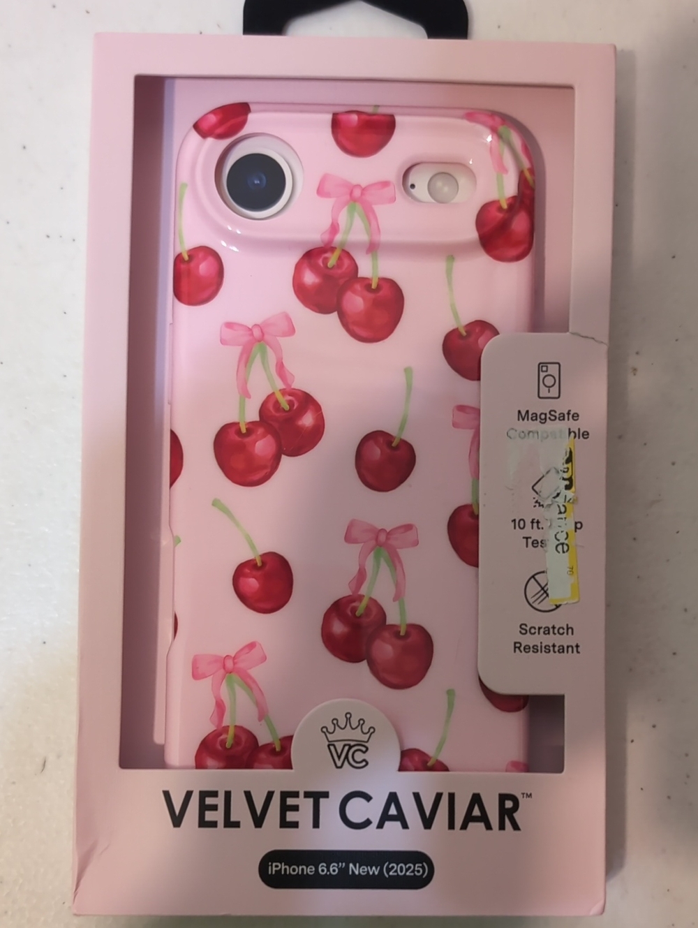 Velvet Caviar Pink Cherry iPhone Case For I Phone 16 Pro Max